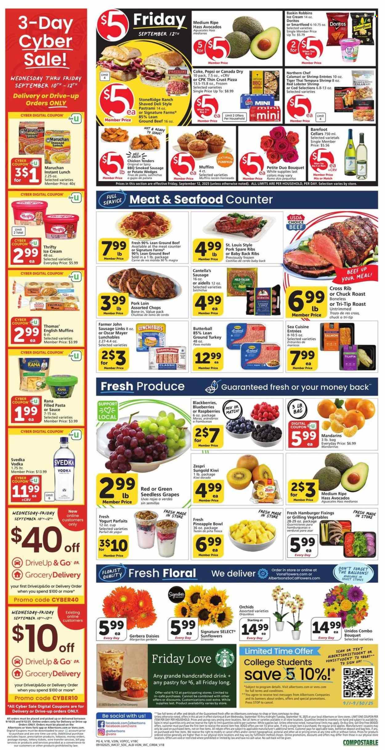 Albertsons ad - 09/10/2025 - 09/16/2025. Page 3