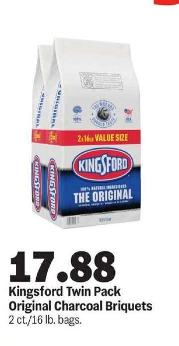 Kingsford Twin Pack Original Charcoal Briquets