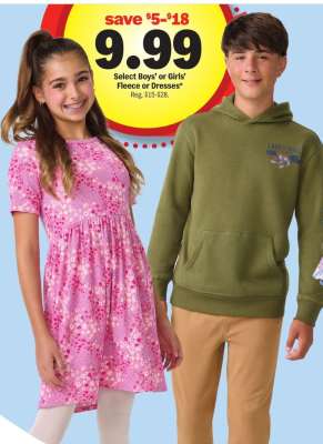 Select Boys' or Girls' Fleece or Dresses