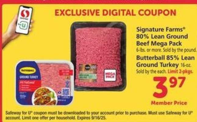 Butterball 85% Lean Ground Turkey