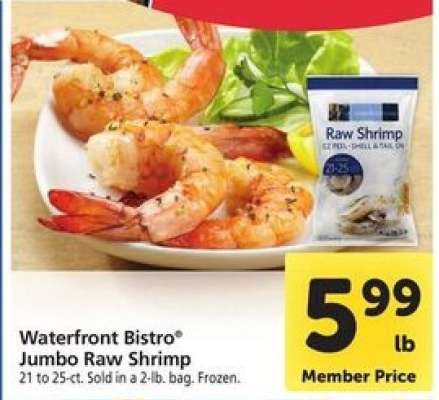 waterfront BISTRO Jumbo Raw Shrimp