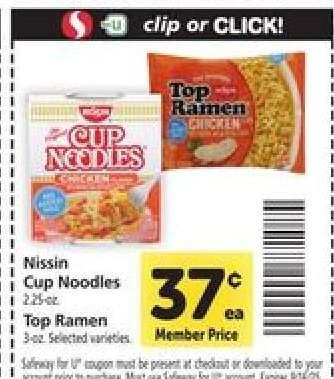 Nissin Cup Noodles / Top Ramen