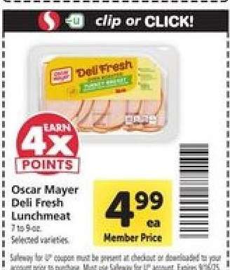 Oscar Mayer Deli Fresh Lunchmeat