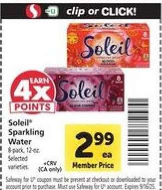 Soleil Sparkling Water