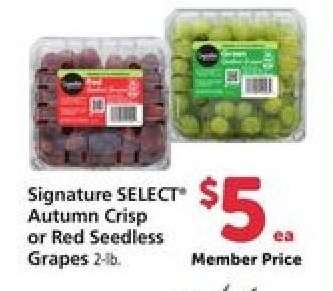 Signature SELECT Autumn Crisp or Red Seedless Grapes