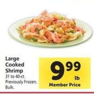 Large Cooked Shrimp