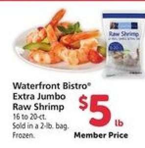 Waterfront BISTRO Extra Jumbo Raw Shrimp