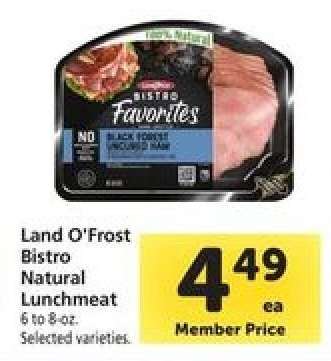 Land O'Frost Bistro Natural Lunchmeat