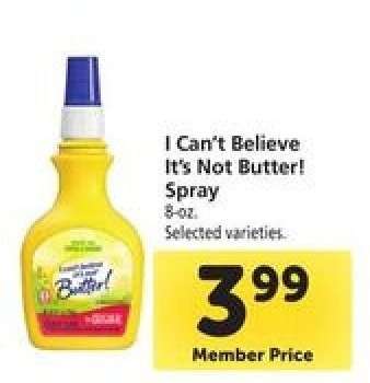 I Can't Believe It's Not Butter Spray