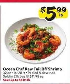 Ocean Chef Raw Tail Off Shrimp