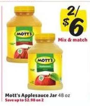 Mott's Applesauce Jar