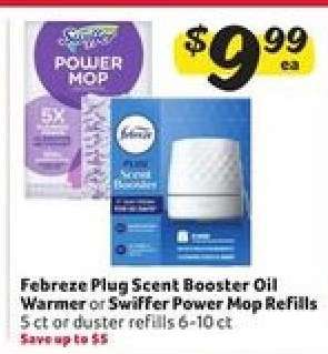 Febreze Plug Scent Booster Oil Warmer or Swiffer Power Mop Refills