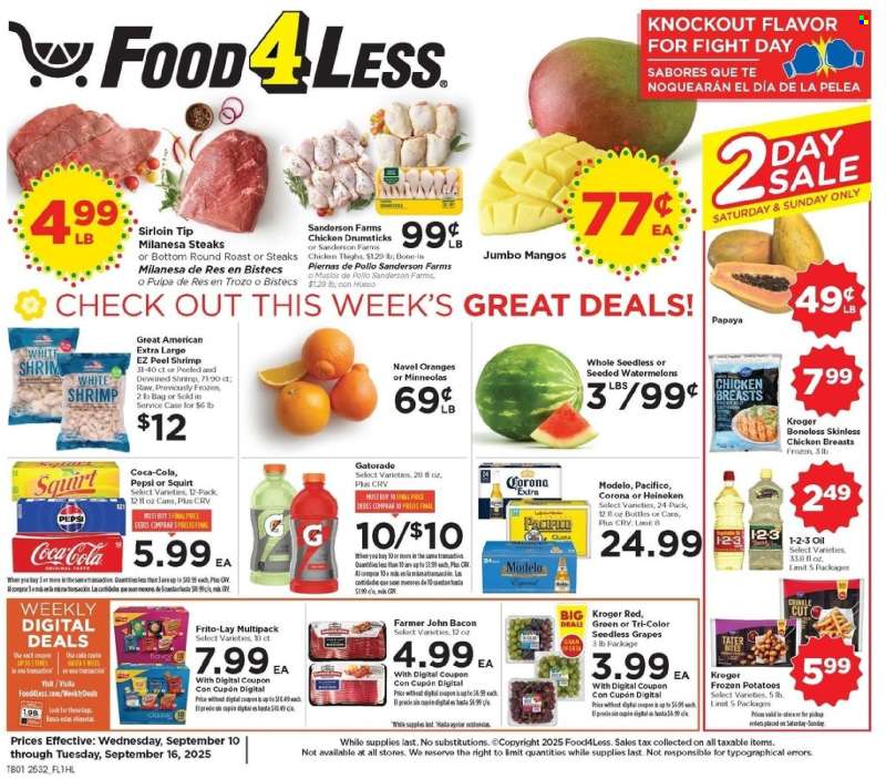 Food 4 Less Flyer - 09/10/2025 - 09/16/2025.