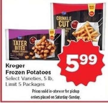 Kroger Frozen Potatoes