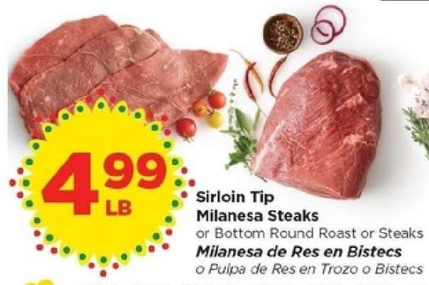 Sirloin Tip Milanesa Steaks