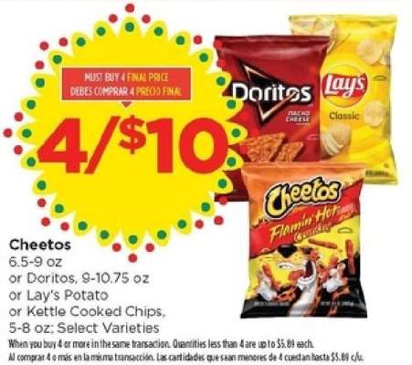 Cheetos, Doritos, Lay's Potato, Kettle Cooked Chips