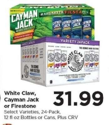 White Claw, Cayman Jack or Firestone