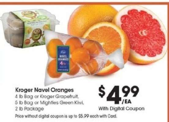 Kroger Navel Oranges