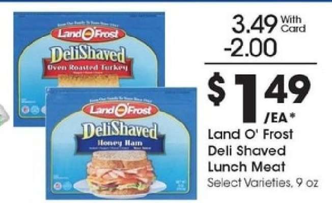 Land O'Frost Deli Shaved Lunch Meat
