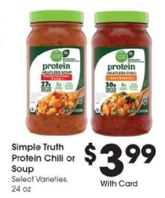 Simple Truth Protein Chili or Soup