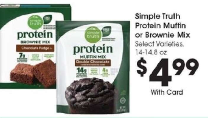 Simple Truth Protein Muffin or Brownie Mix