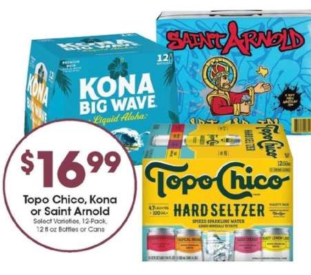 Topo Chico, Kona or Saint Arnold