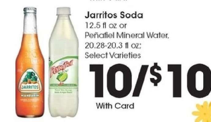 Jarritos Soda or Peñafiel Mineral Water