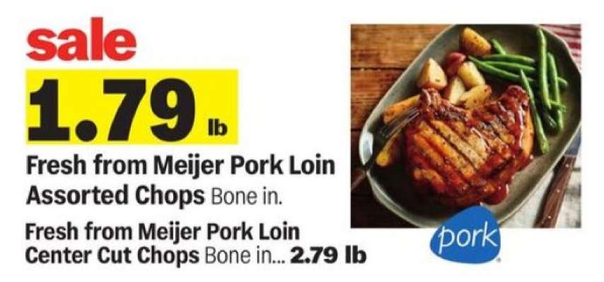 Fresh from Meijer Pork Loin Assorted Chops
