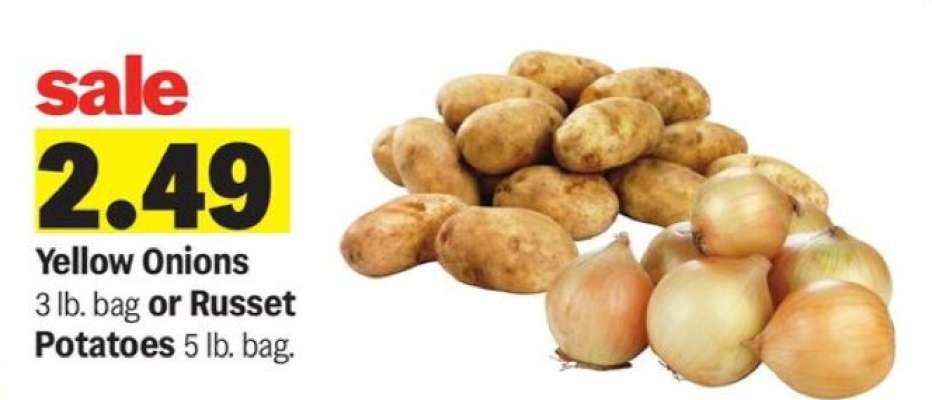 Yellow Onions or Russet Potatoes