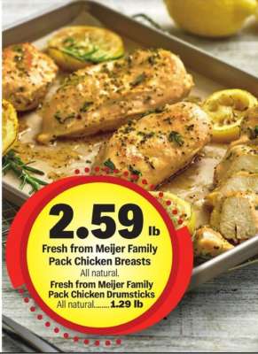 Fresh from Meijer Family Pack Chicken Breasts