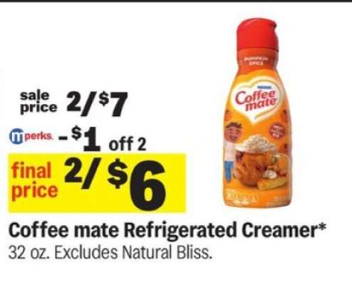 Coffee mate Refrigerated Creamer