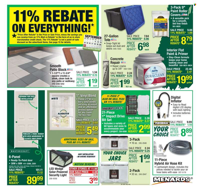 Menards Flyer - 09/11/2025 - 09/21/2025.
