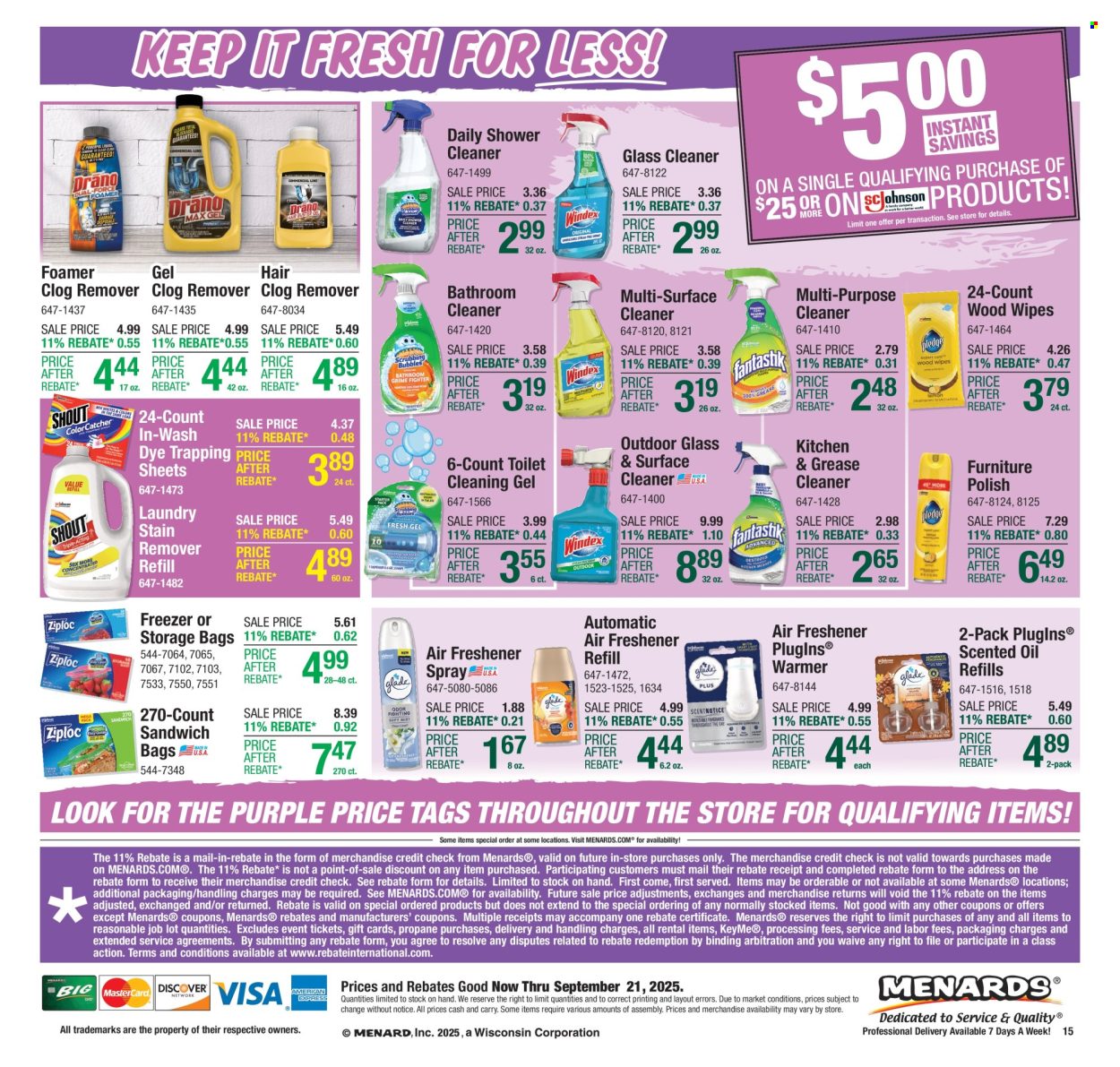 Menards ad - 09/11/2025 - 09/21/2025. Page 24