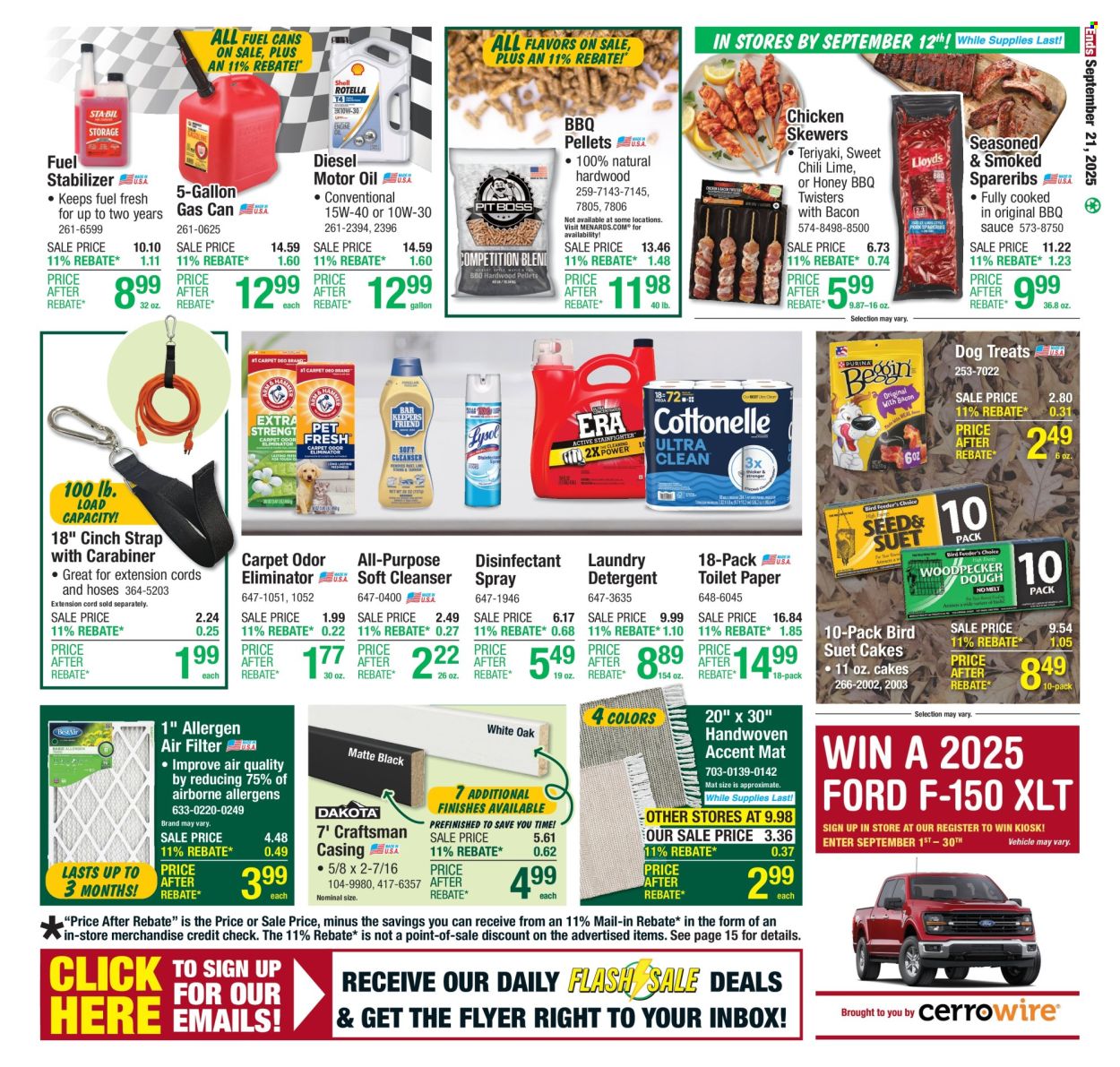 Menards ad - 09/11/2025 - 09/21/2025. Page 25