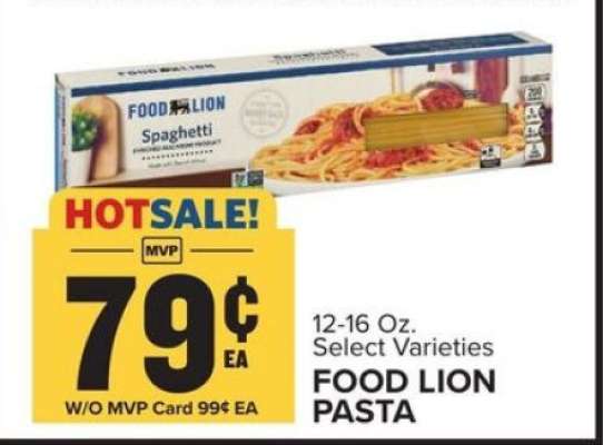Food Lion Pasta