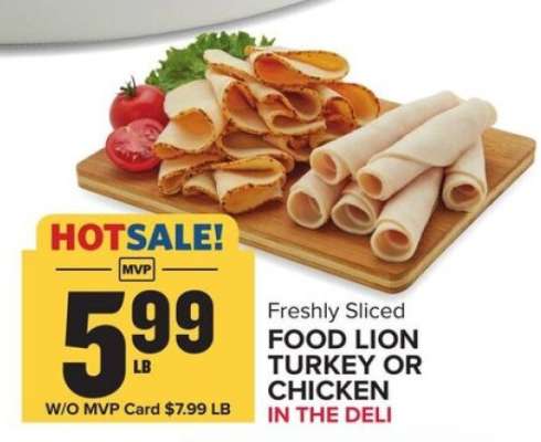 Food Lion Turkey or Chicken