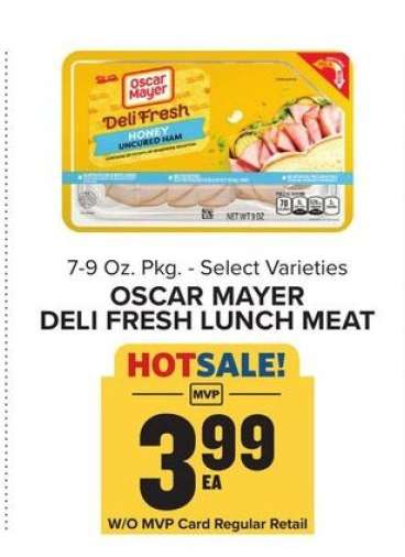 Oscar Mayer Deli Fresh Lunch Meat