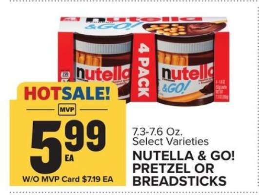 Nutella & Go! Pretzel or Breadsticks
