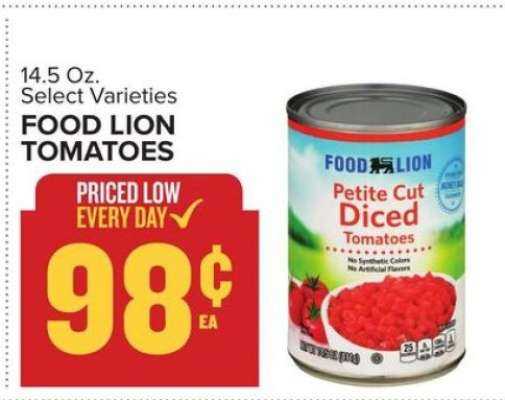 Food Lion Tomatoes