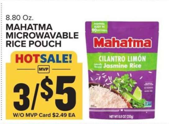 Mahatma Microwavable Rice Pouch