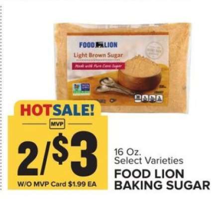 FOOD LION BAKING SUGAR