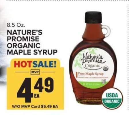 Nature's Promise Organic Maple Syrup