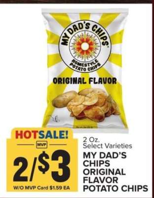 MY DAD’S CHIPS ORIGINAL FLAVOR POTATO CHIPS