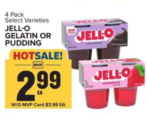 Jell-O Gelatin or Pudding