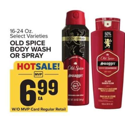 Old Spice Body Wash or Spray