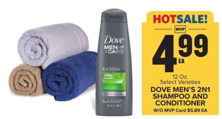 Dove Men's 2n1 Shampoo and Conditioner