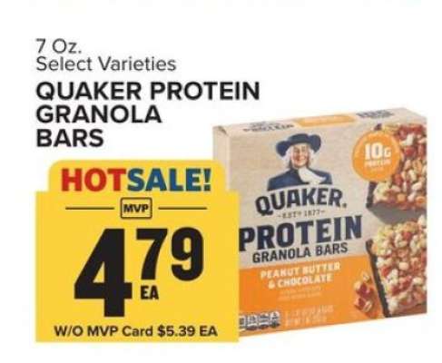 QUAKER PROTEIN GRANOLA BARS