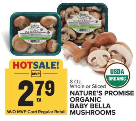 Nature's Promise Organic Baby Bella Mushrooms