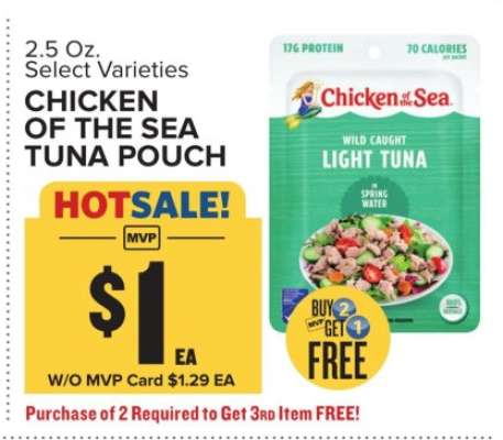 CHICKEN OF THE SEA TUNA POUCH