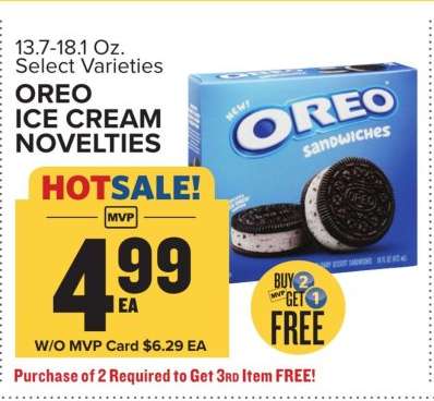 Oreo Ice Cream Novelties